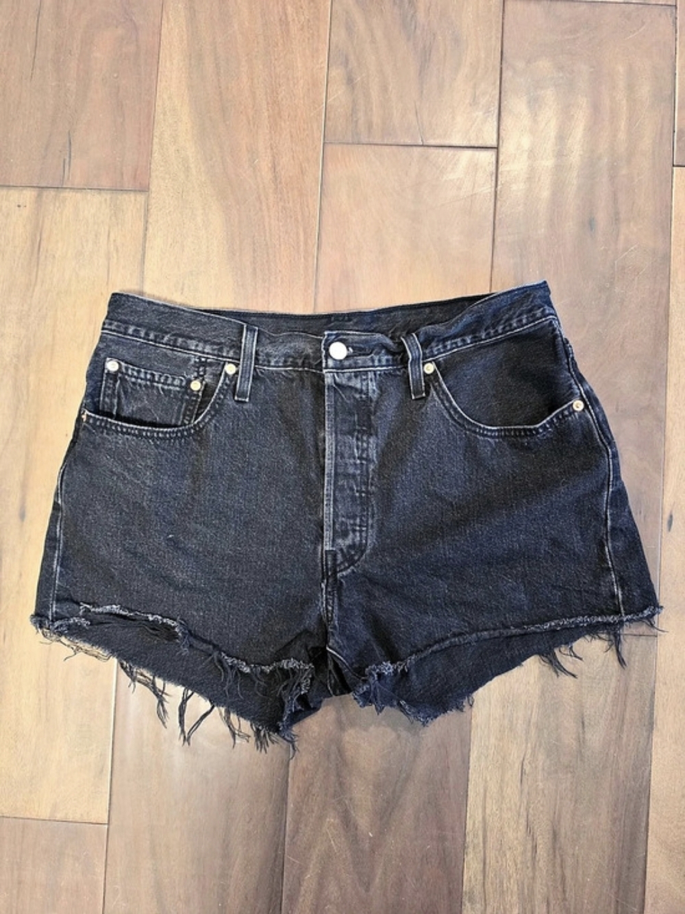 Levi's 501 Black Jean Shorts Waist 32